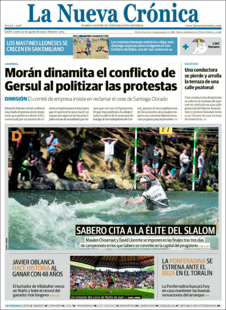 Portada de La Nueva Crónica (España)