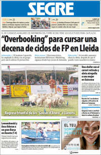 Portada de Segre  (España)
