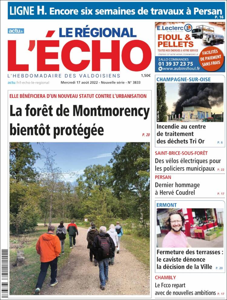Portada de L'Echo de la Haute-Vienne (Francia)