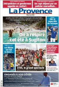 Portada de La Provence (Francia)