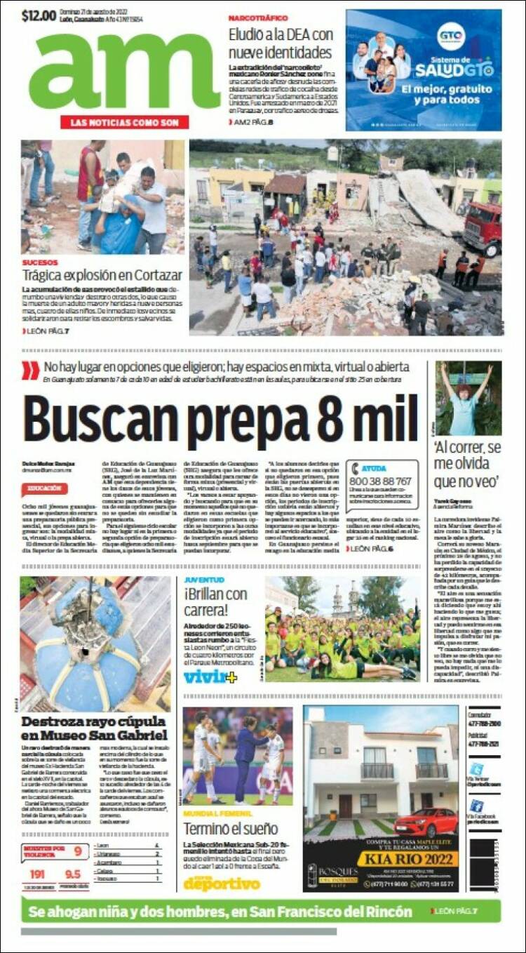 Portada de Al Día A.M. (Mexique)