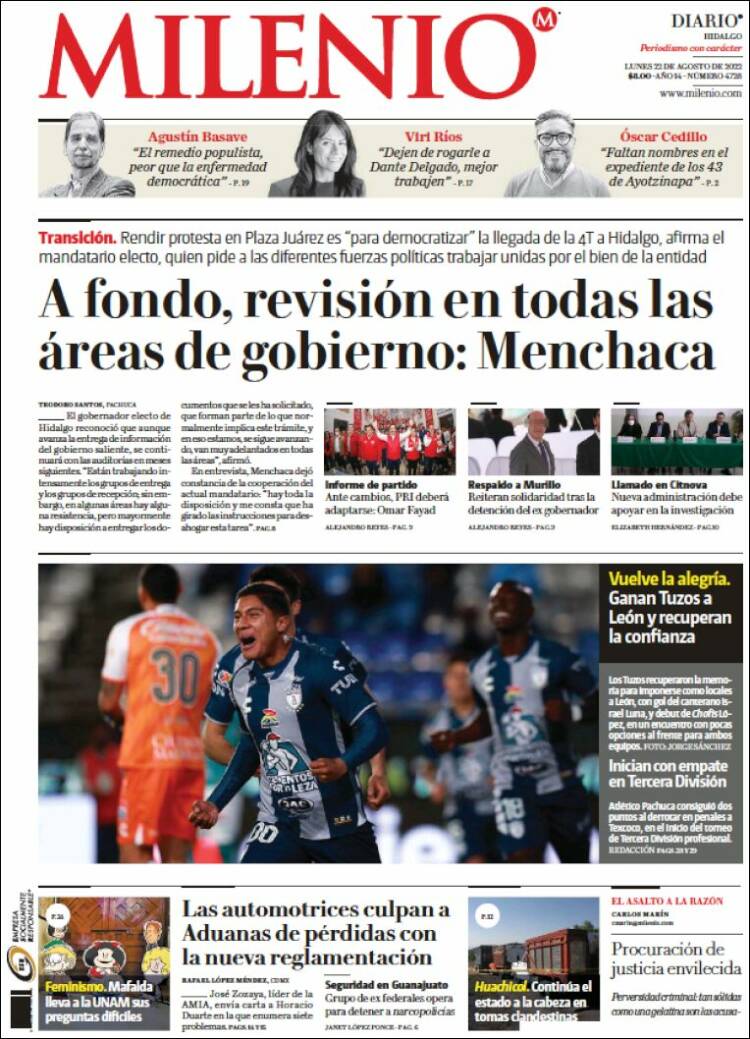 Portada de Milenio de Hidalgo (Mexique)