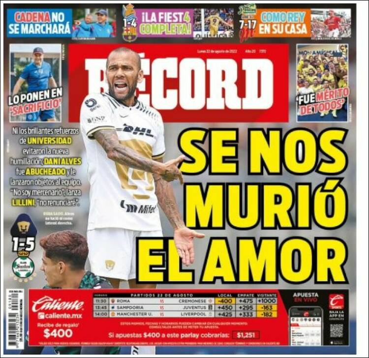 Portada de Record (Mexique)