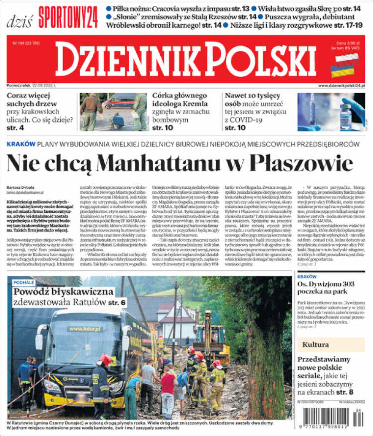 Portada de Dziennik (Polonia)