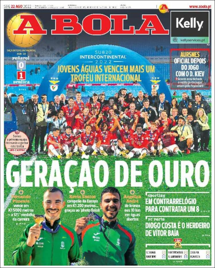 Portada de A Bola (Portugal)