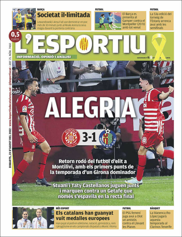 Portada de L'Esportiu : Girona (España)
