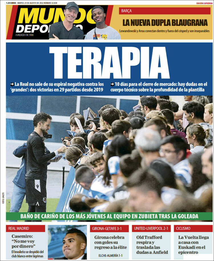Portada de Mundo Deportivo Gipuzkoa (España)