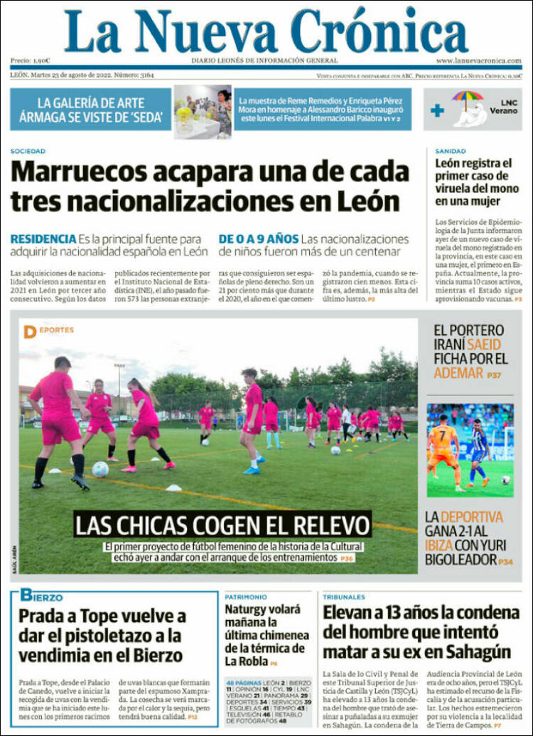 Portada de La Nueva Crónica (España)