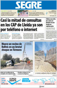 Portada de Segre  (España)