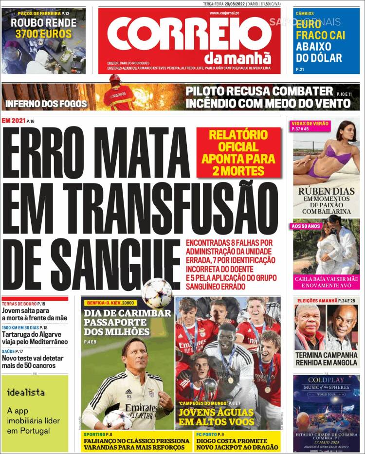 Portada de Correio da Manhã (Portugal)