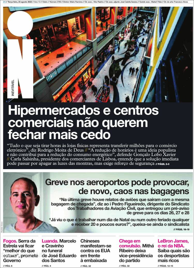 Portada de I - informação (Portugal)