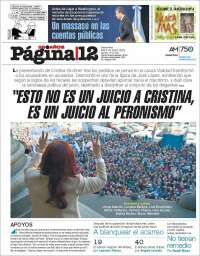 Portada de Página/12 (Argentina)