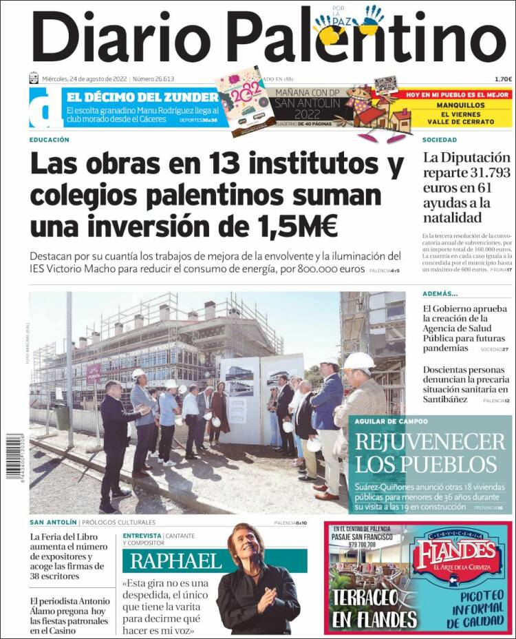 Portada de Diario Palentino (Espagne)