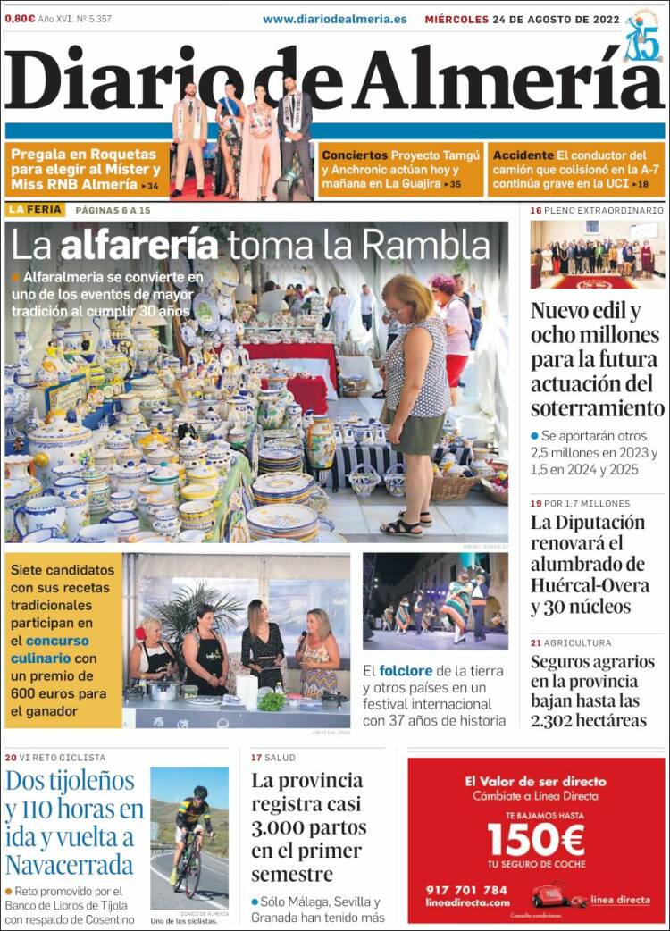 Portada de Diario de Almería (Espagne)