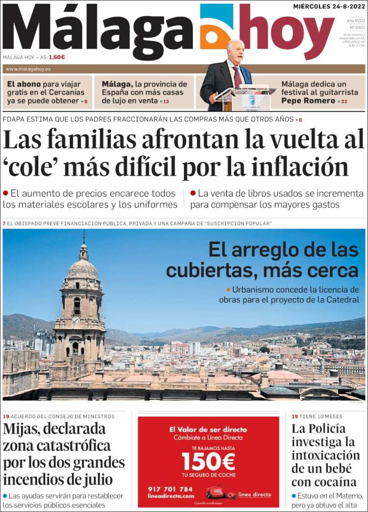 Portada de Málaga Hoy (Espagne)