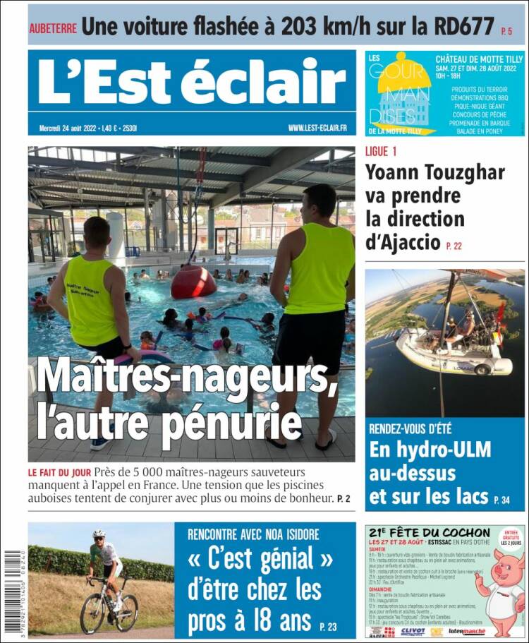 Portada de L'Est Eclair (France)