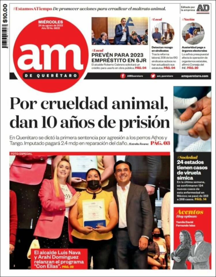 Portada de A.M. Querétaro (México)