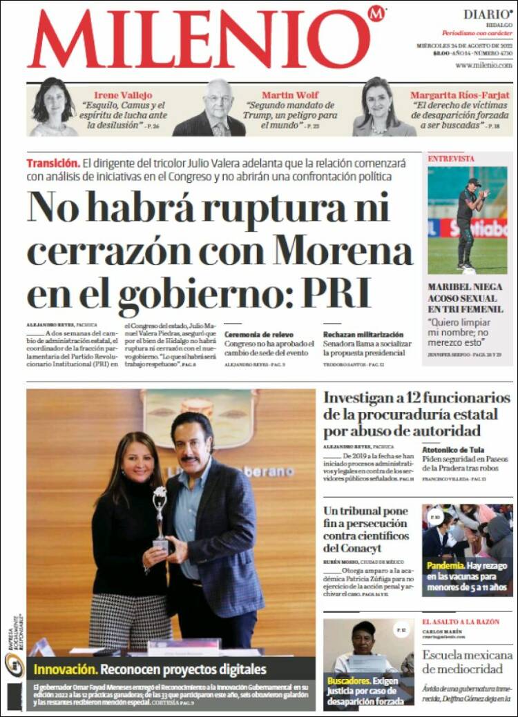 Portada de Milenio de Hidalgo (México)
