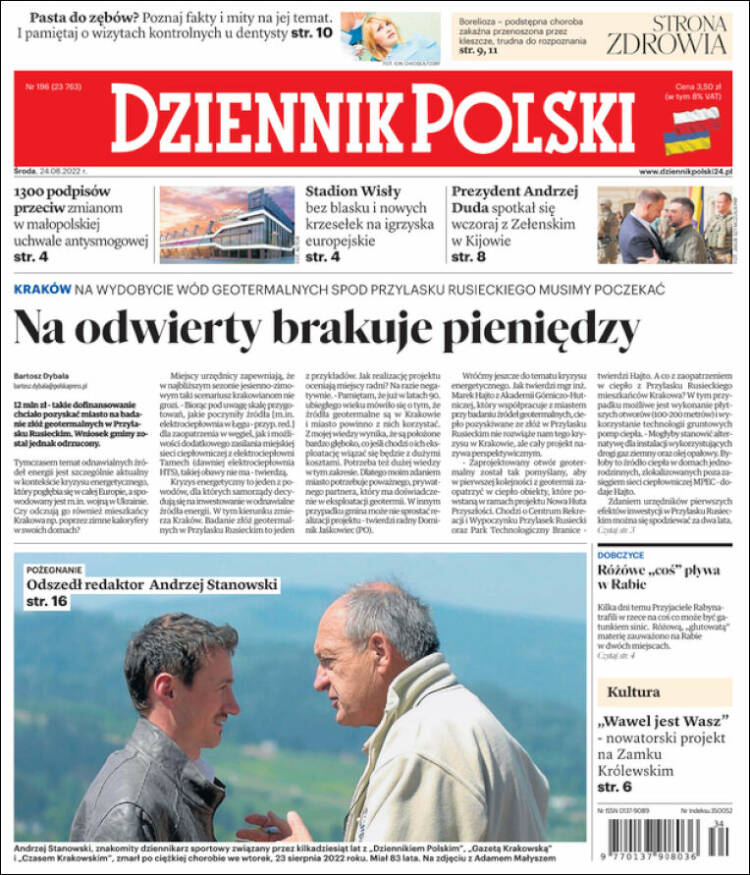 Portada de Dziennik (Polonia)