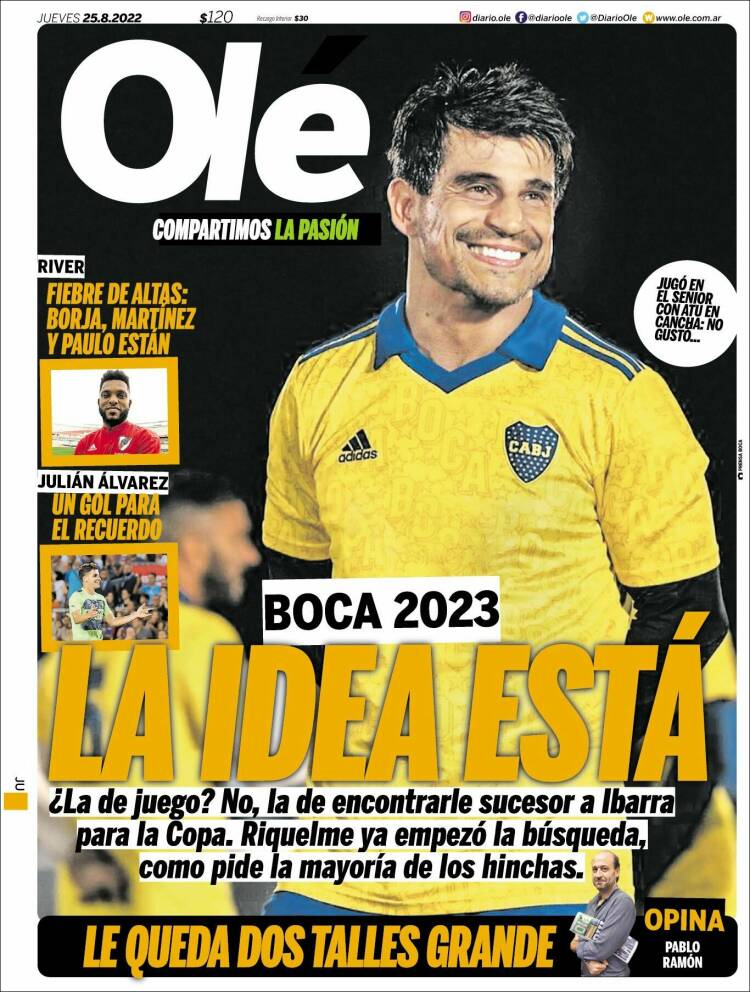 Portada de Olé (Argentina)