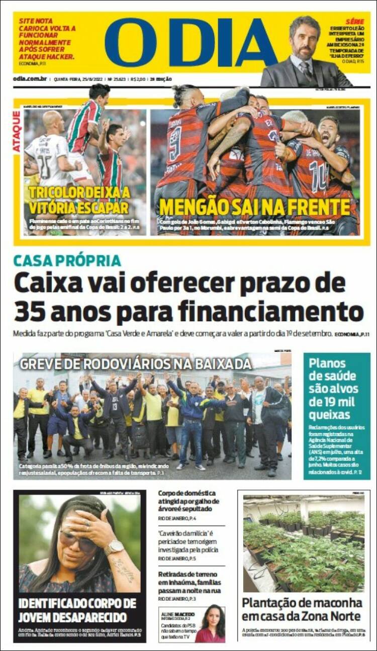 Portada de O Dia (Brasil)