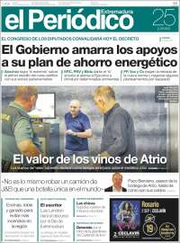 Portada de El Periódico de Extremadura (Spain)