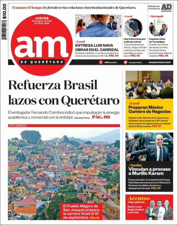 Portada de A.M. Querétaro (México)