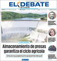 Portada de El Debate de Culiacán (México)