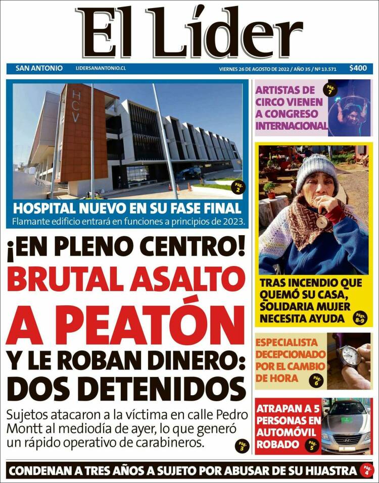 Portada de Lider de San Antonio (Chile)