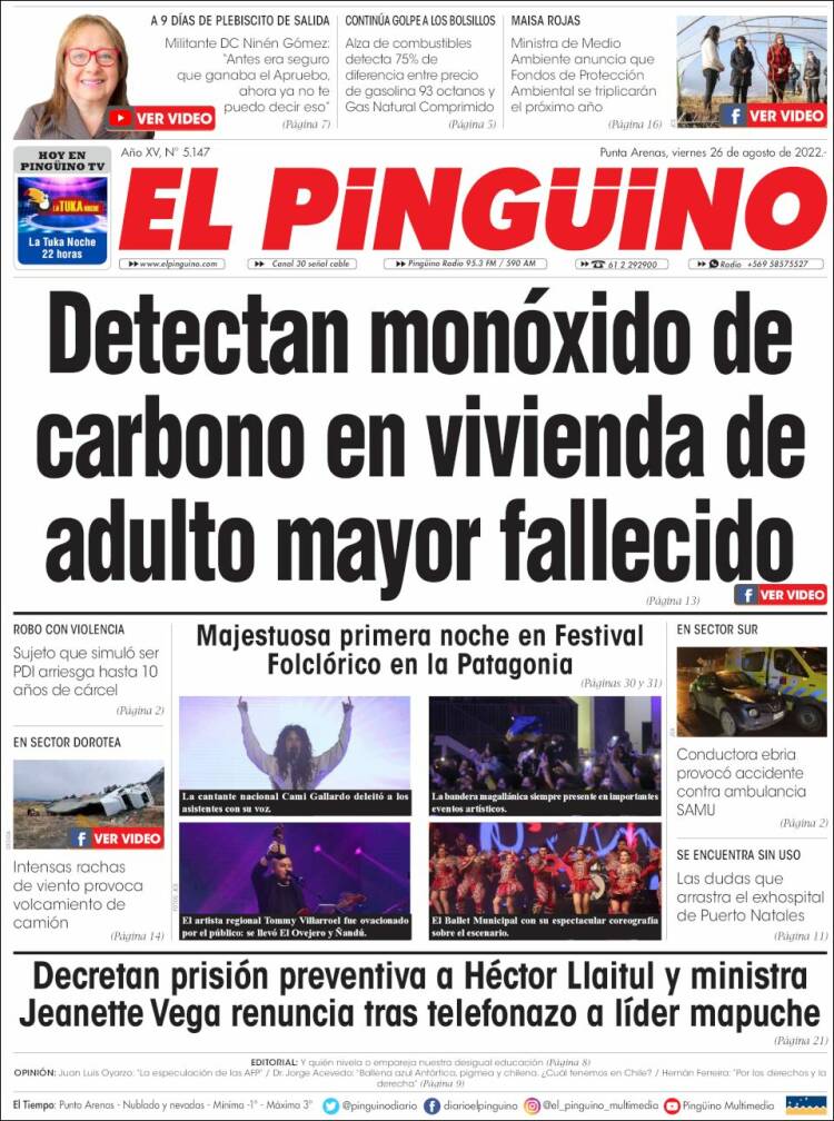 Portada de El Pingüino (Chile)