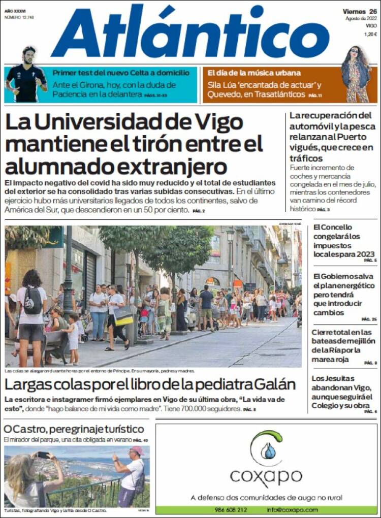 Portada de Atlántico Diario (Espa&ntilde;a)