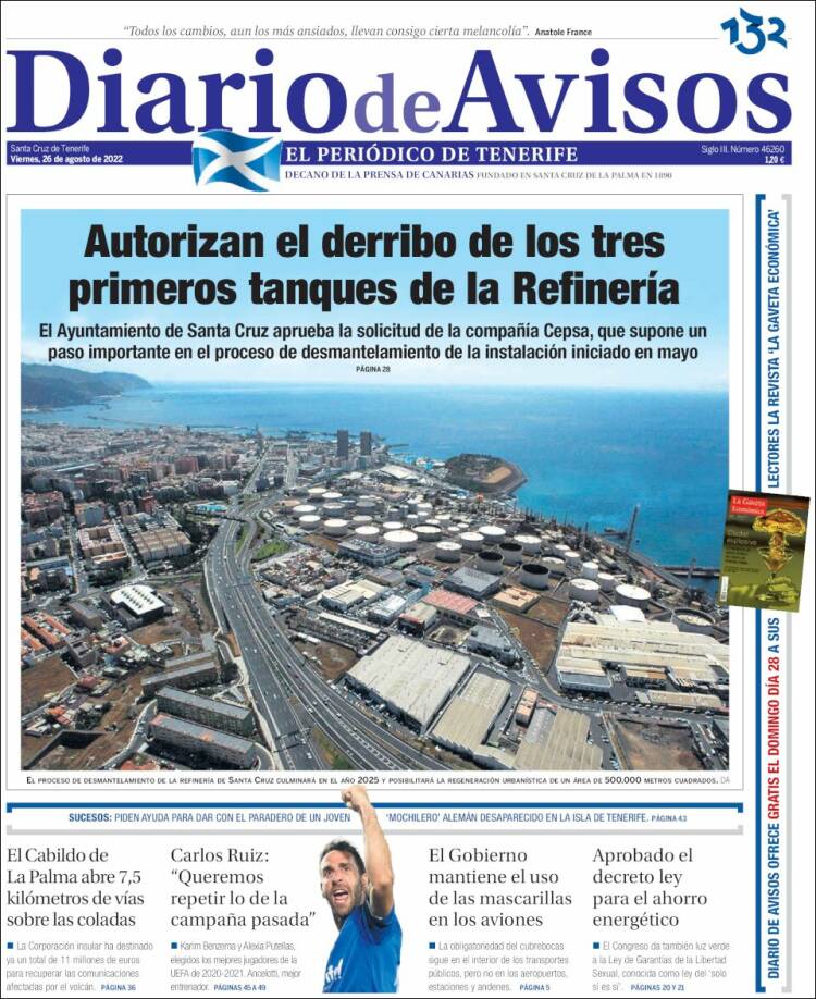 Portada de Diarios de Avisos (Espa&ntilde;a)