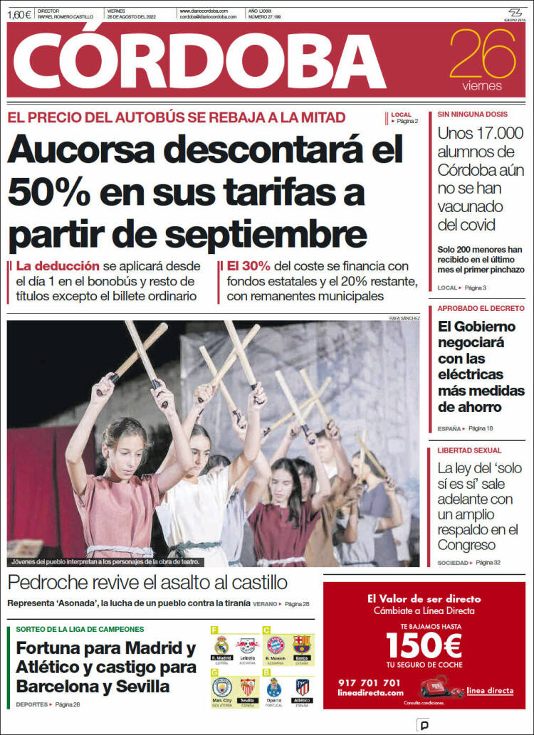 Portada de Diario de Córdoba (Espa&ntilde;a)