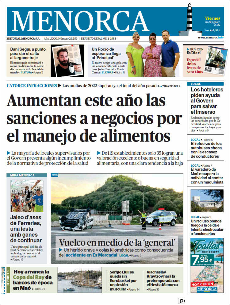 Portada de Menorca - Diario Insular (Espa&ntilde;a)