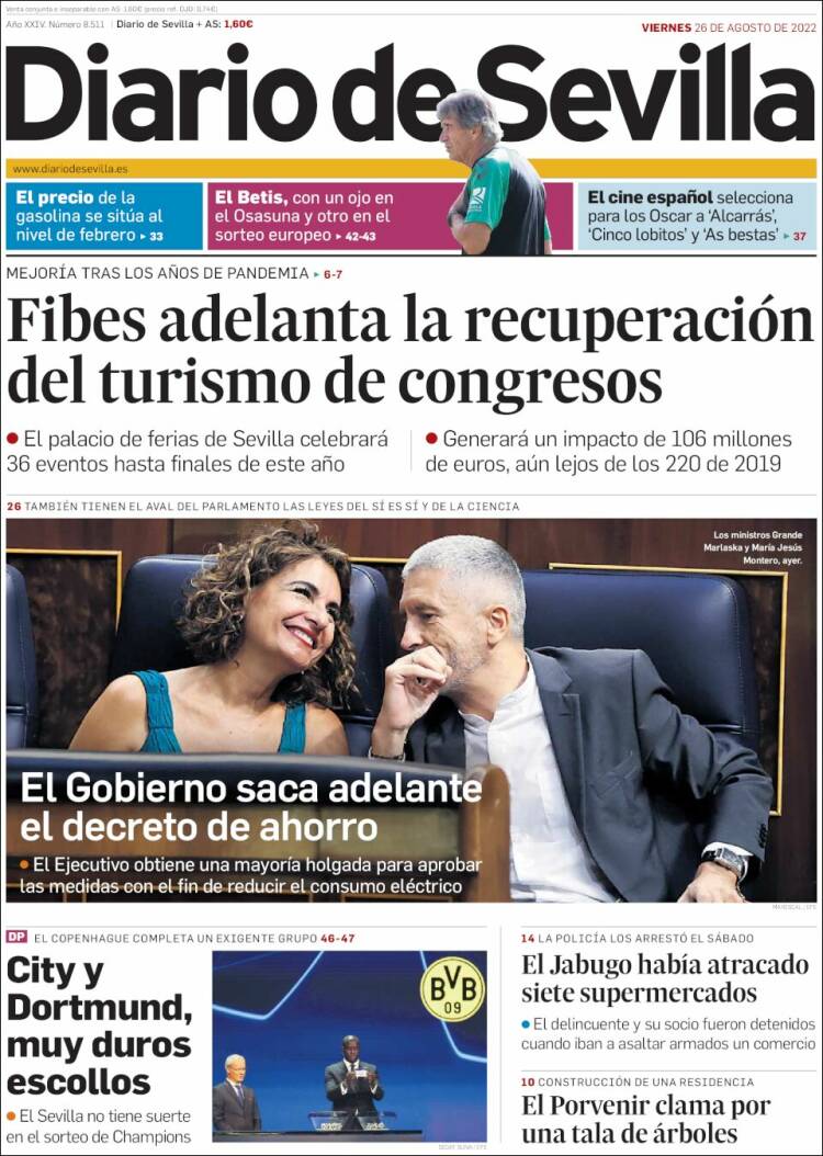 Portada de Diario de Sevilla (Espa&ntilde;a)