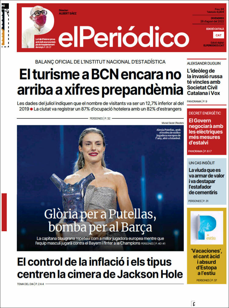 Portada de El Periódico de Catalunya (Espa&ntilde;a)
