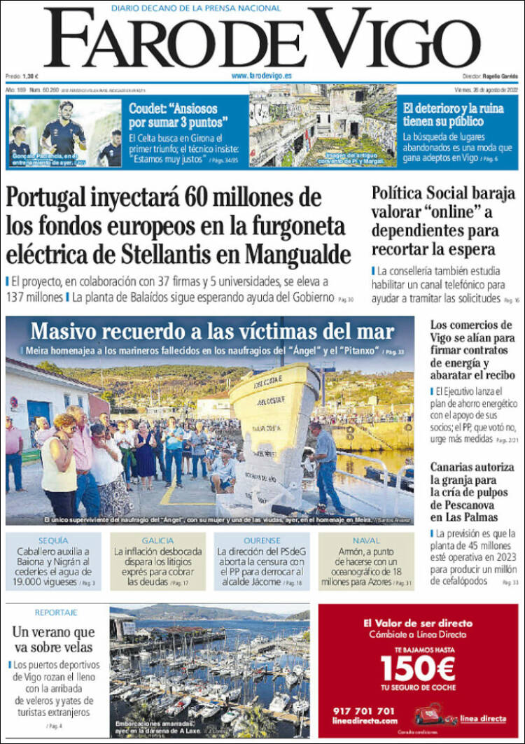 Portada de Faro de Vigo (Espa&ntilde;a)