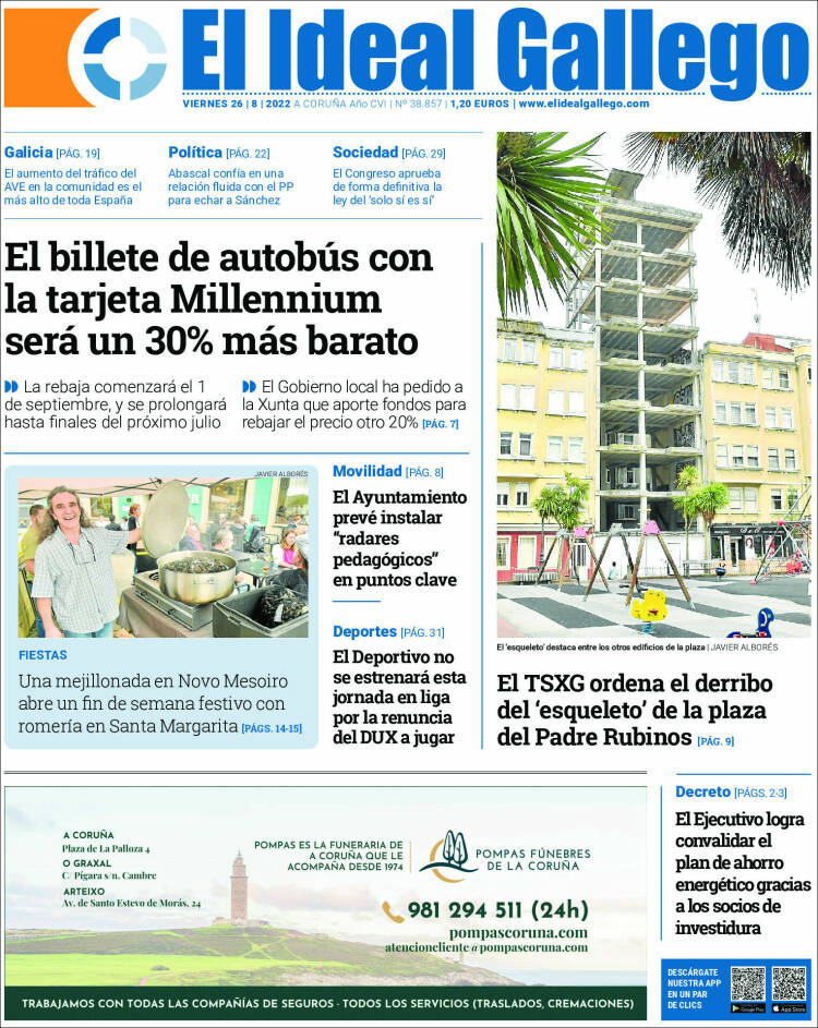 Portada de El Ideal Gallego (Espa&ntilde;a)