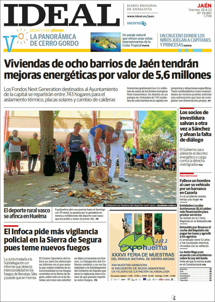 Portada de El Ideal de Jaén (Espa&ntilde;a)