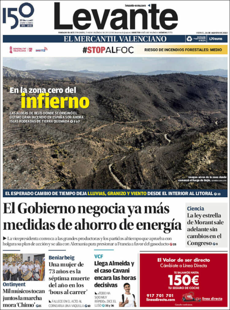 Portada de Levante (Espa&ntilde;a)