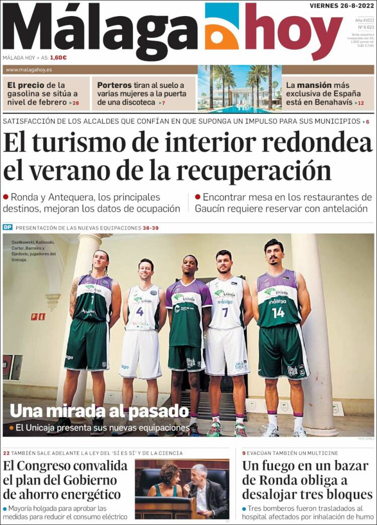 Portada de Málaga Hoy (Espa&ntilde;a)