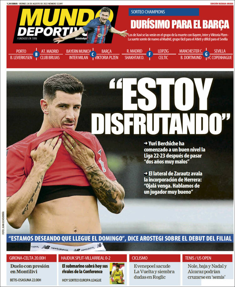 Portada de Mundo Deportivo Bizkaia (Espa&ntilde;a)