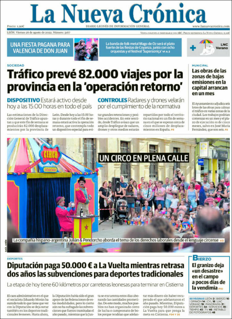 Portada de La Nueva Crónica (Espa&ntilde;a)