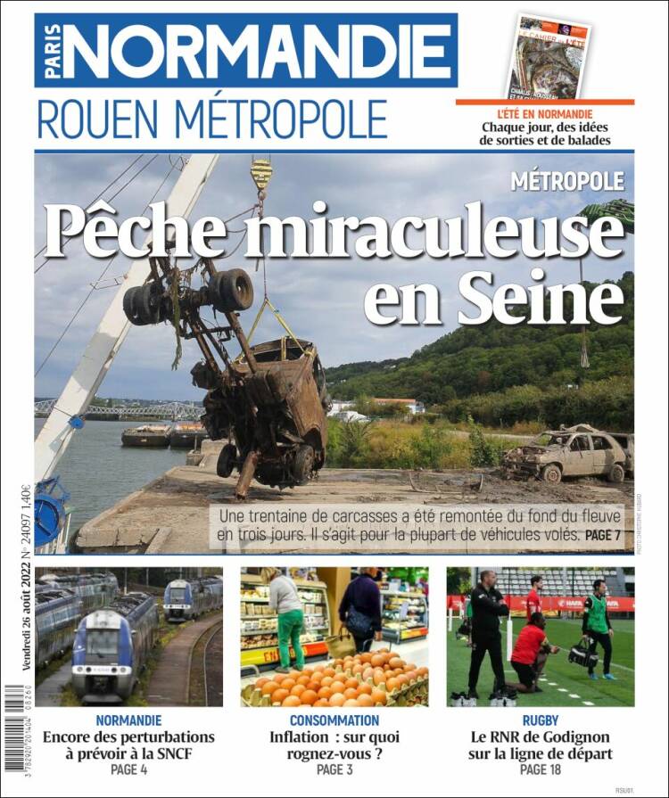 Portada de Paris Normandie (Francia)