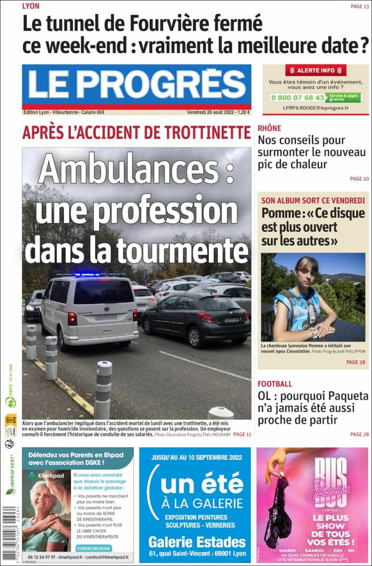 Portada de Progres de Fecamp (Francia)