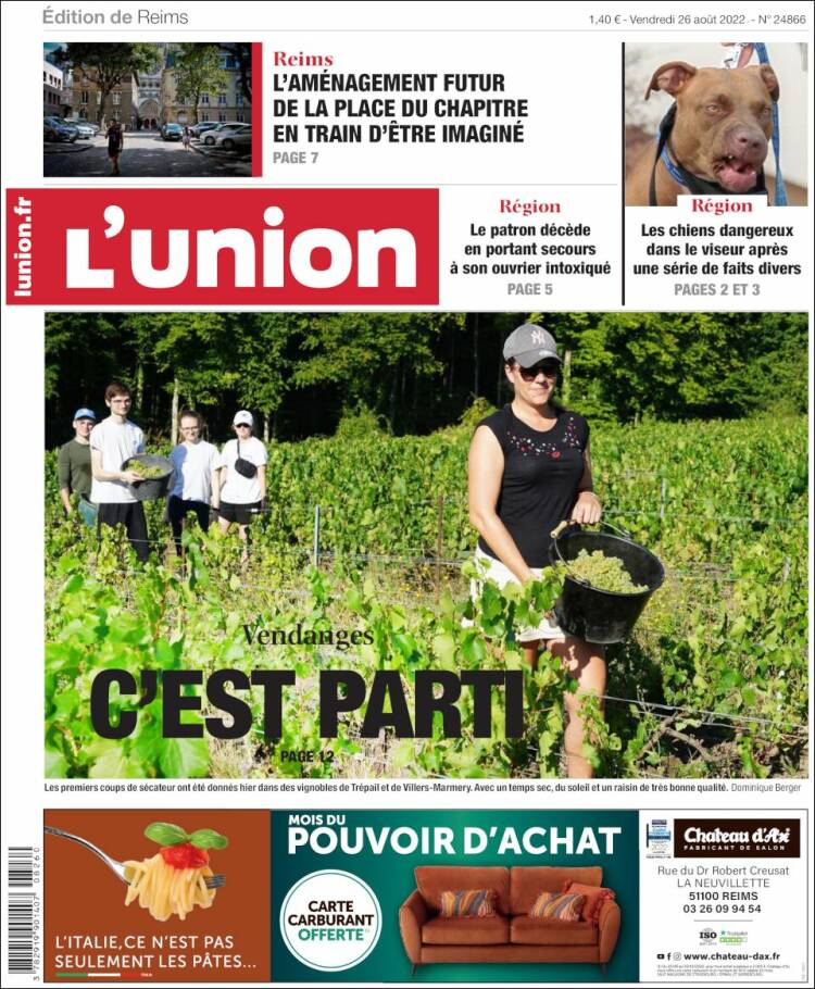 Portada de L'Union (Francia)