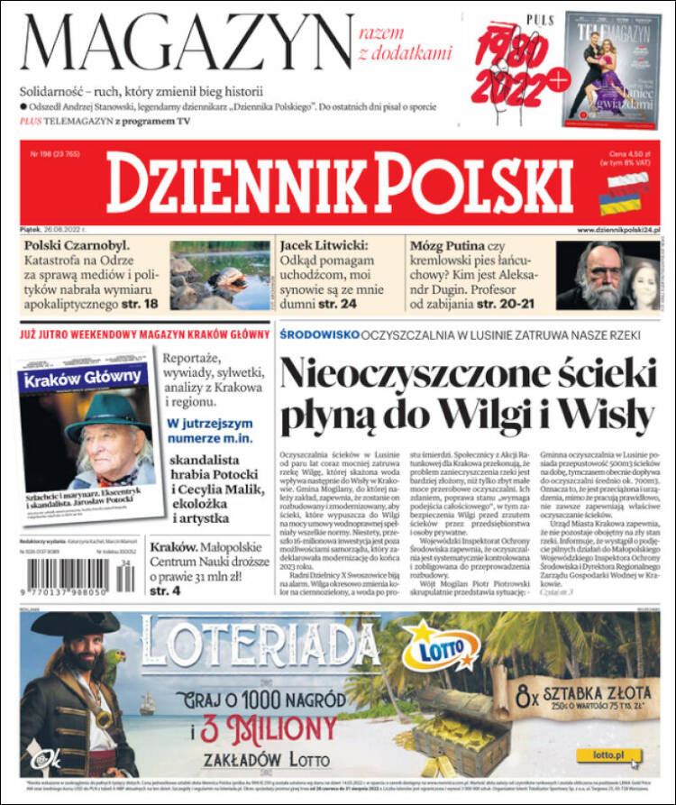 Portada de Dziennik (Polonia)
