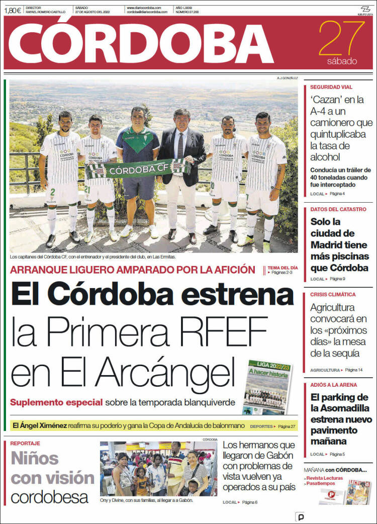 Portada de Diario de Córdoba (España)