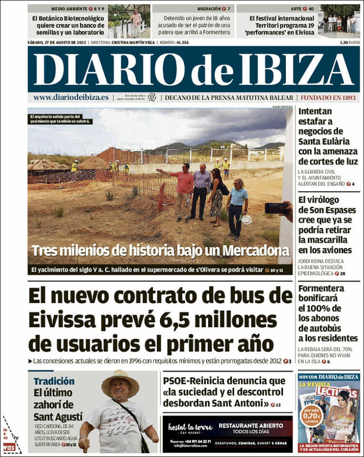 Portada de Diario de Ibiza (España)