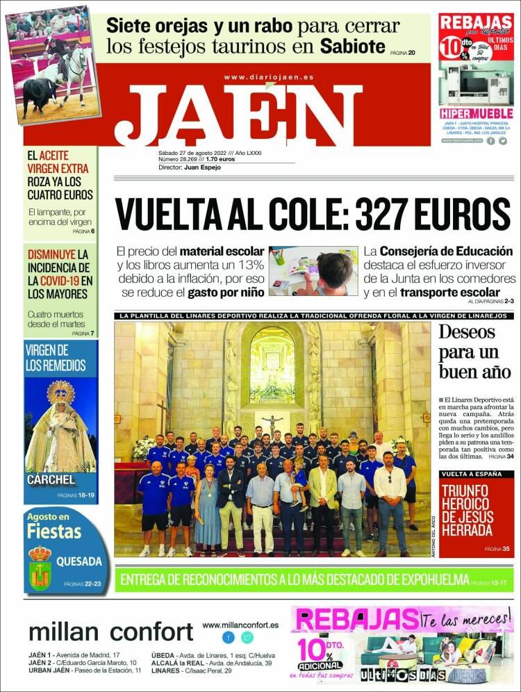 Portada de Diario Jaén (España)